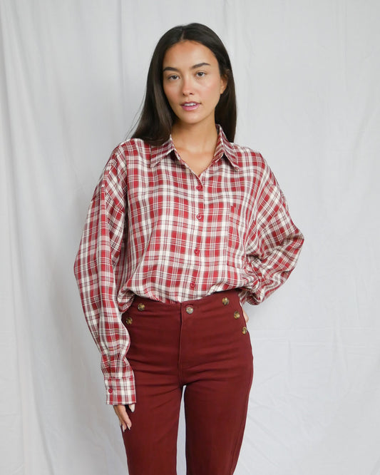 PLAID RED SHIRT