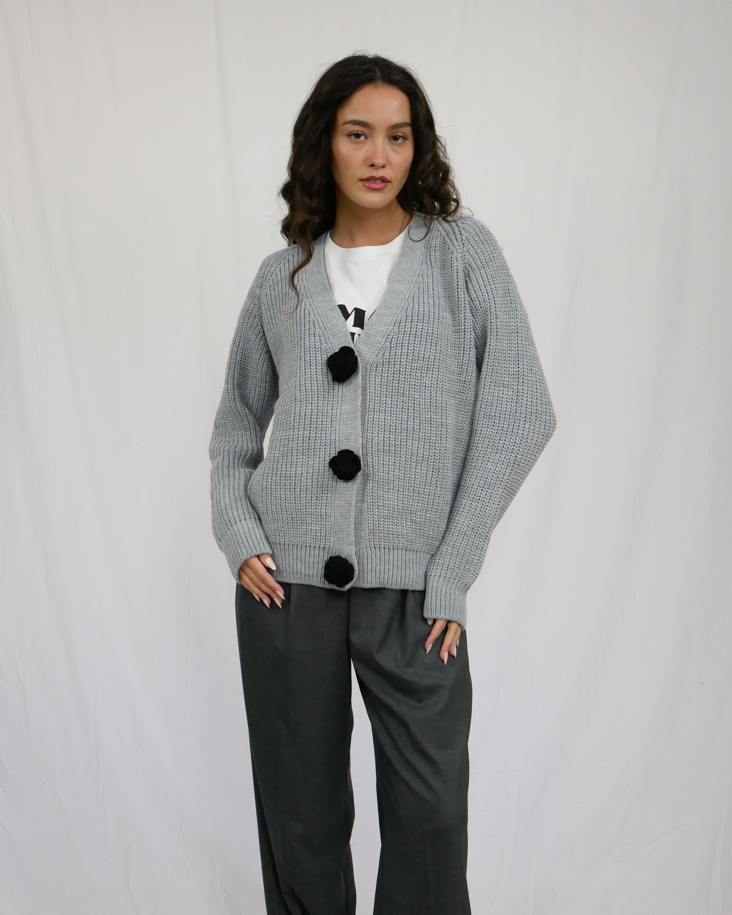 GREY CARDIGAN