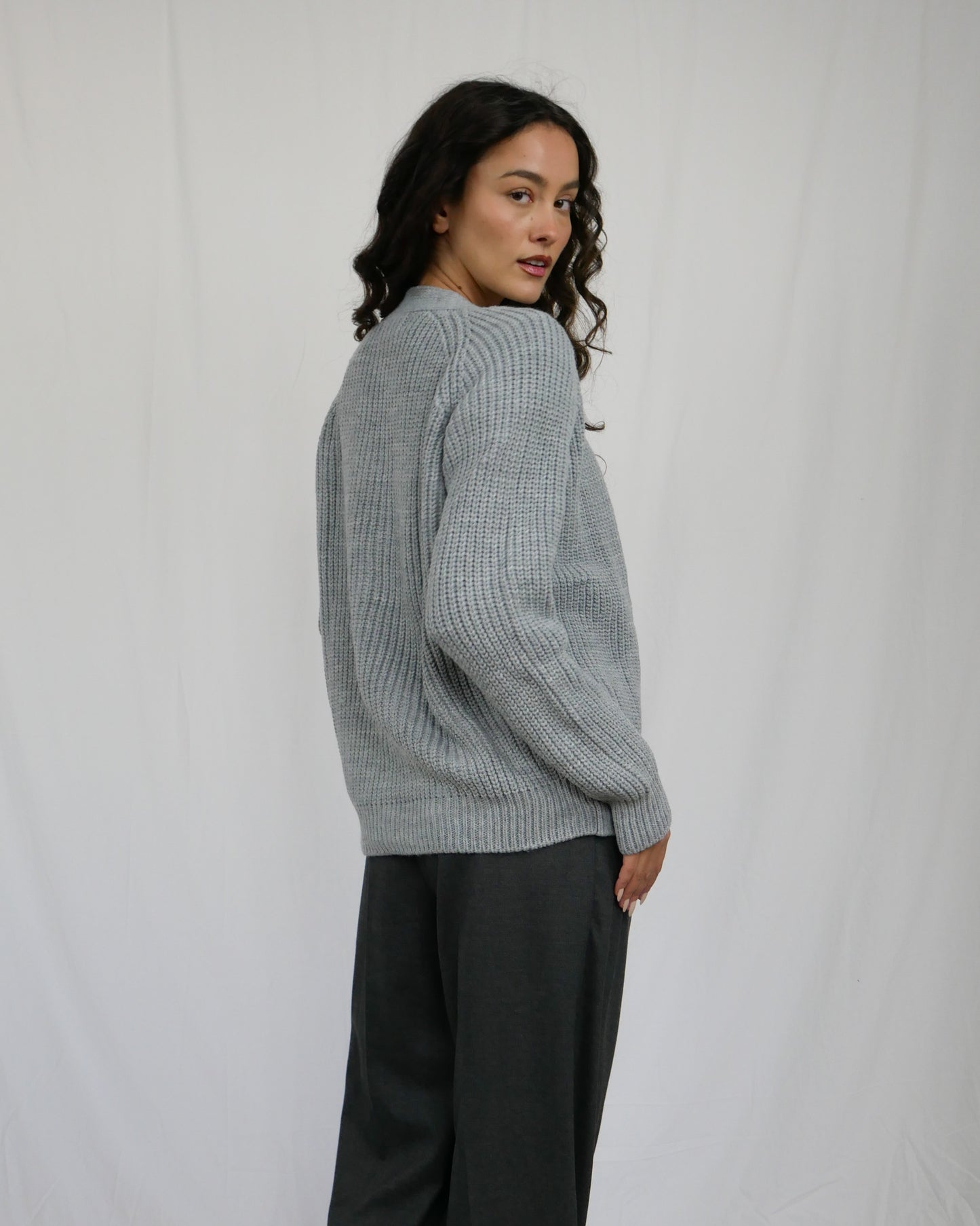 GREY CARDIGAN