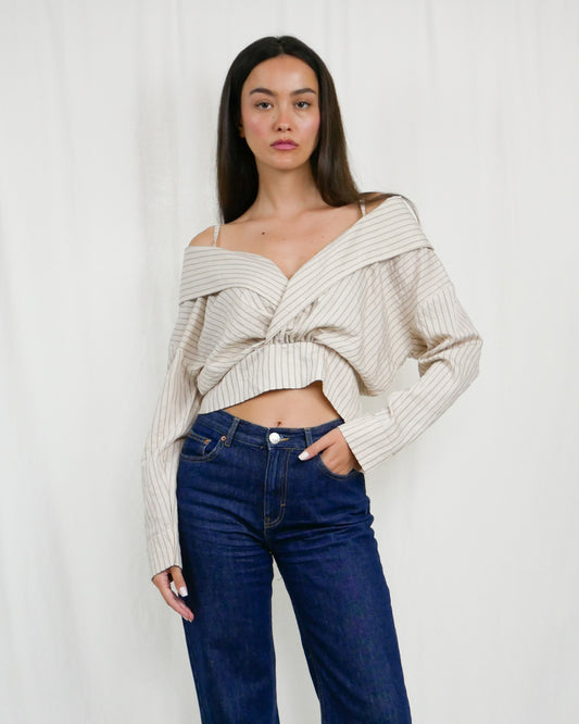 OFF-SHOULDER TOP