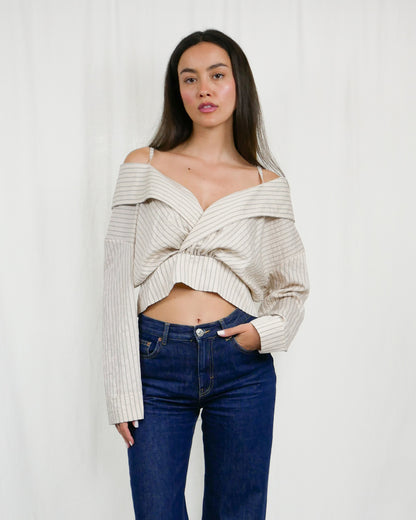 OFF-SHOULDER TOP