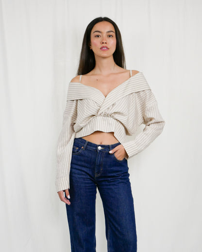 OFF-SHOULDER TOP