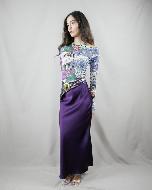 satin skirt