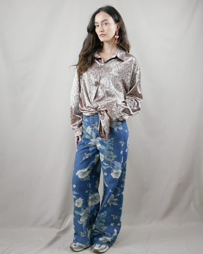 floral print jean