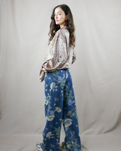 floral print jean