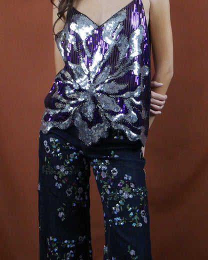 sequin jean