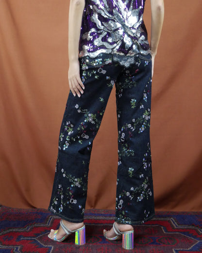 sequin jean
