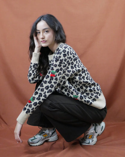 leopard knit