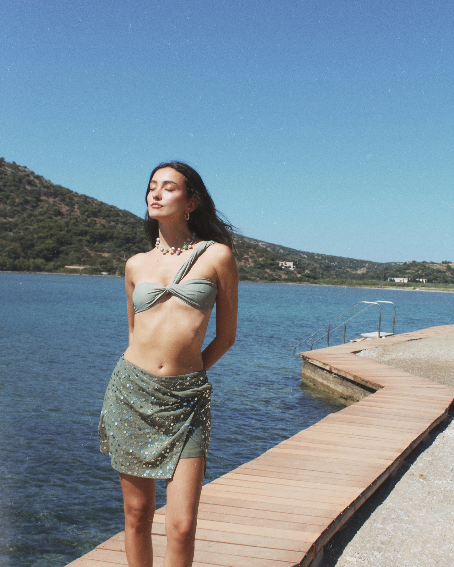 Olive Bloom Skirt