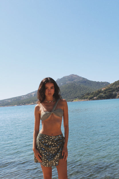 Olive Bloom Skirt