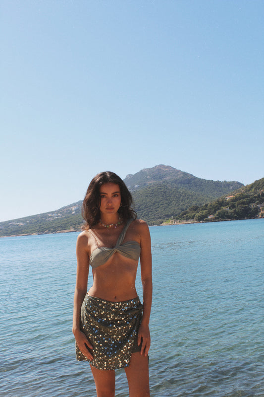 Olive Bloom Skirt